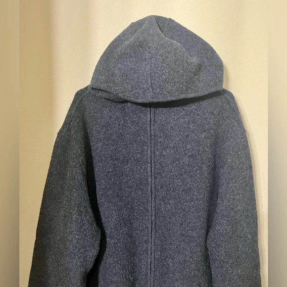 Eileen Fisher Woman Fuzzy Lambswool Blend Zip Up Jacket - Picture 3 of 16